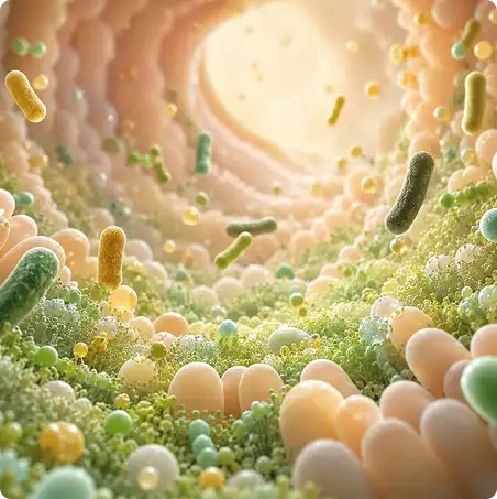 El apoyo para el equilibrio intestinal se desarrolla