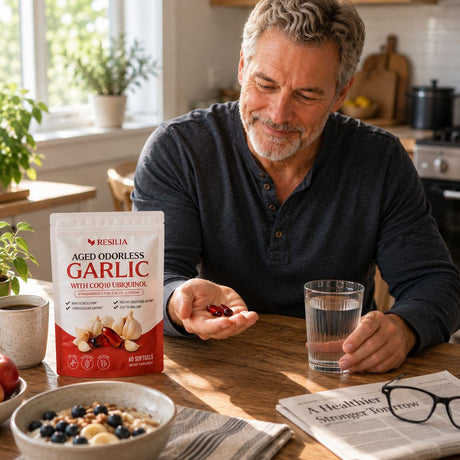 Try Resilia Aged Odorless Garlic Risk-Free for 30 Days