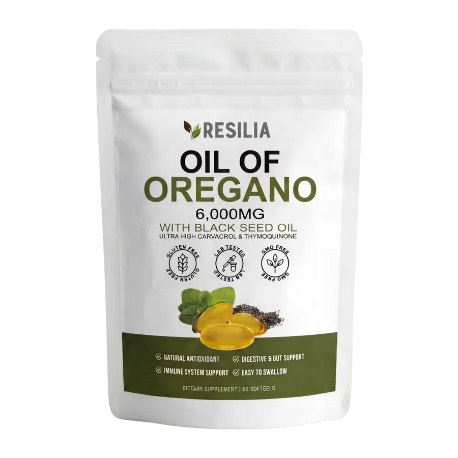 Aceite de orégano Resilia con aceite de semilla negra